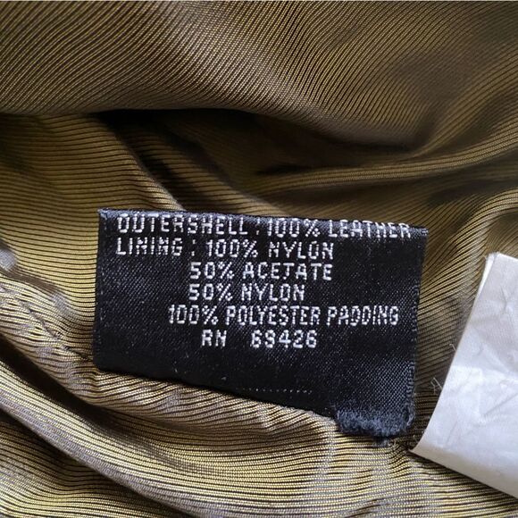 Wilson’s Leather Heavy Jacket Lined Black Mens Size Large - Picture 14 of 15